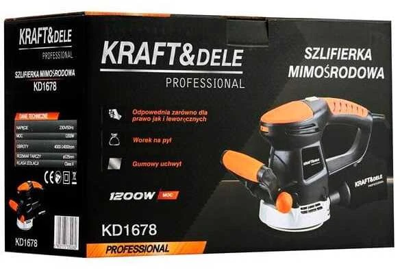 Ekscentrinis šlifuoklis Kraft & Dele KD1678, 125mm, 1200W