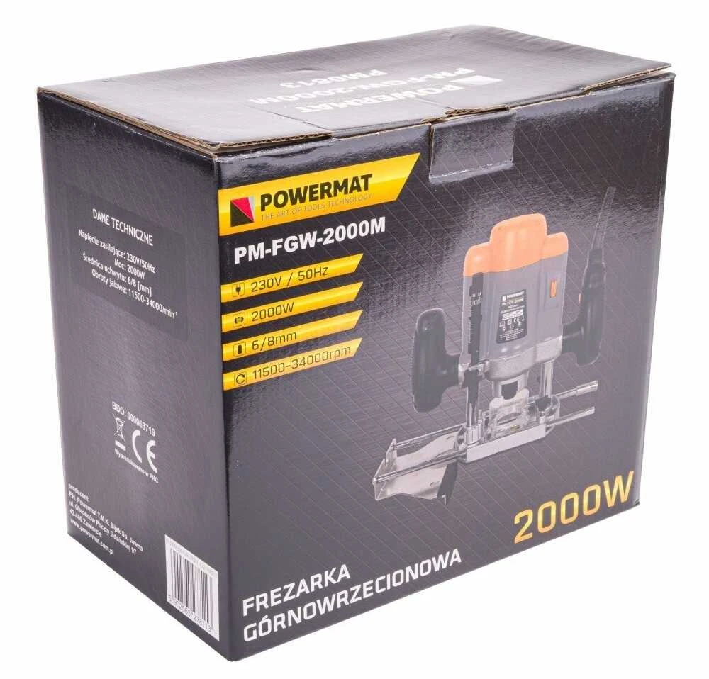 Elektrinė freza POWERMAT PM-FGW-2000M