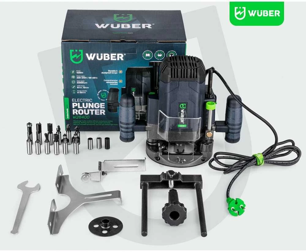 Elektrinė freza Wuber 1600 W su 12 vnt. frezų