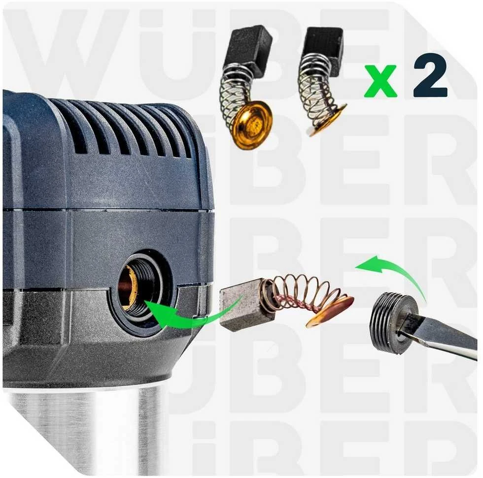 Elektrinė freza Wuber W28402 710W + 5 frezų rinkinys