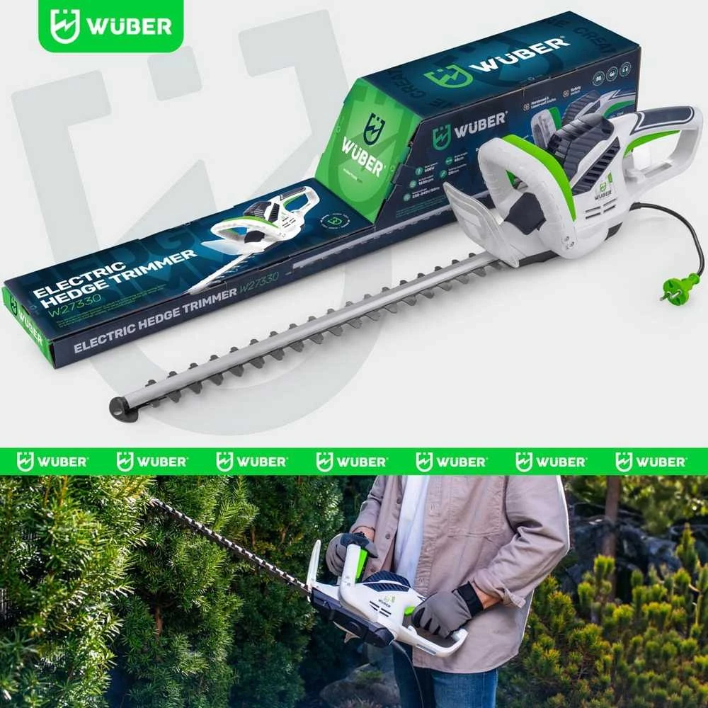 Elektrinės gyvatvorių žirklės Wuber W27330; 600W; 55cm