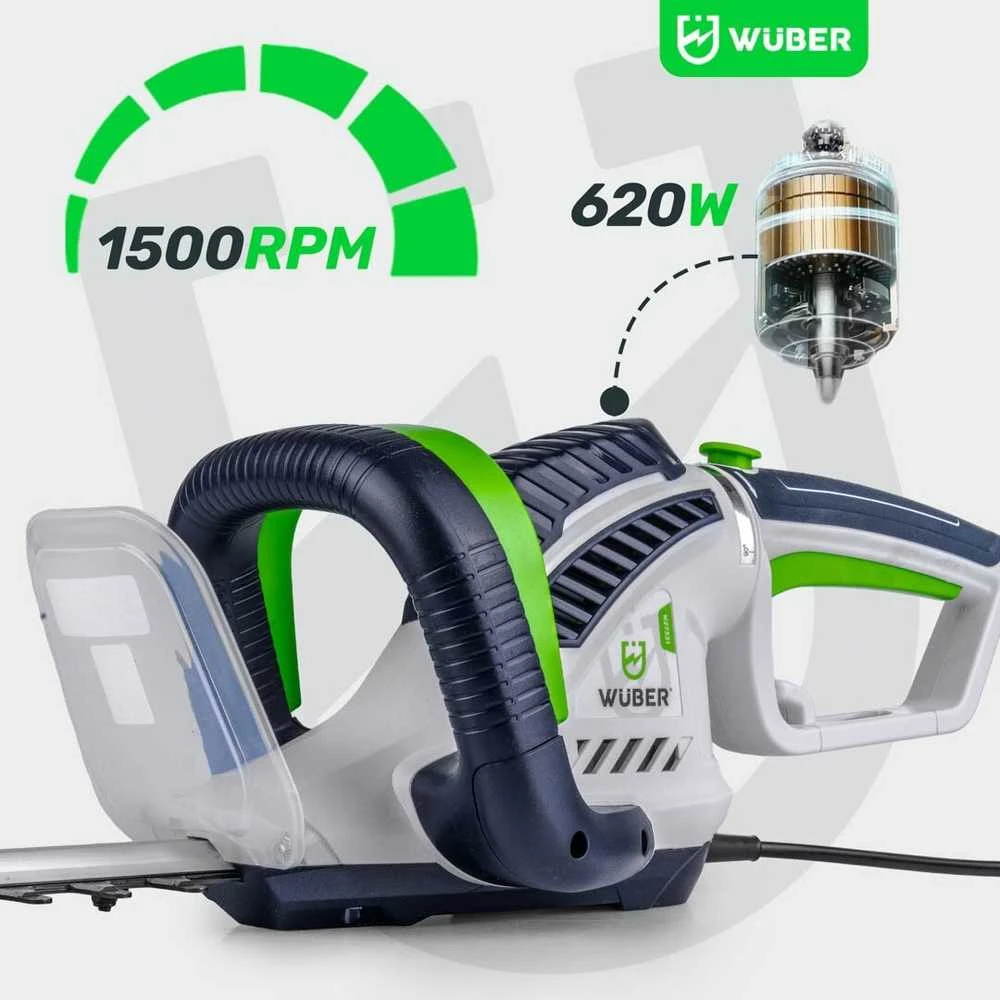 Elektrinės gyvatvorių žirklės Wuber W27331; 620W; 61cm