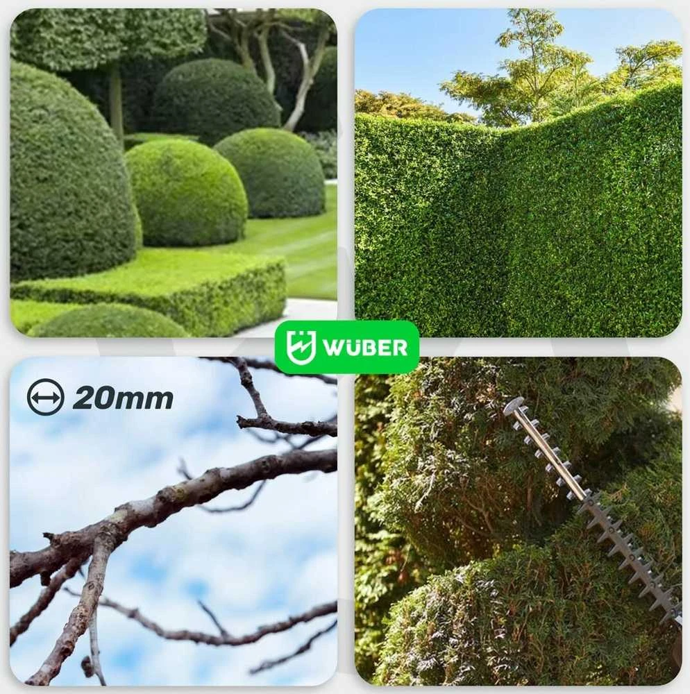 Elektrinės gyvatvorių žirklės Wuber W27331; 620W; 61cm