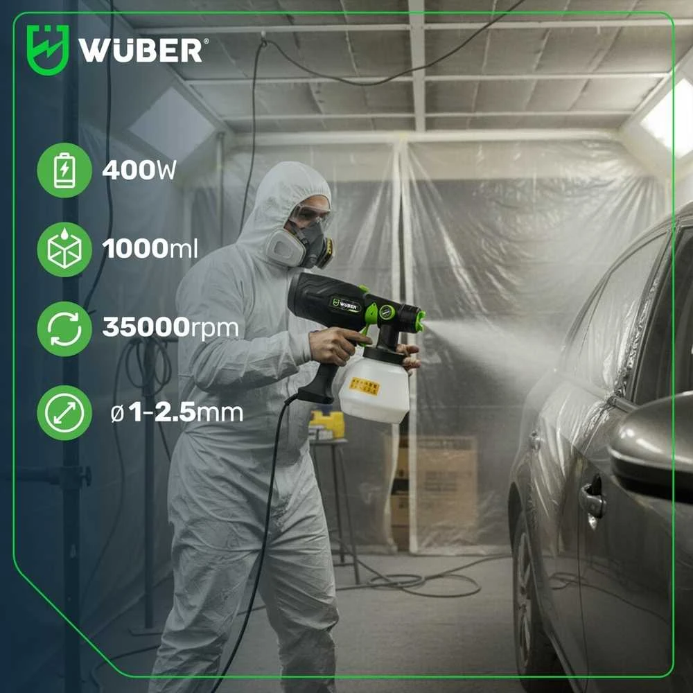 Elektrinis dažų purkštuvas Wuber W02002, 400W