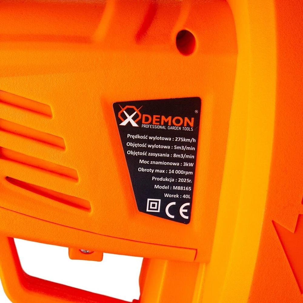 Elektrinis lapų pūstuvas/siurblys Demon M88165, 3000 W