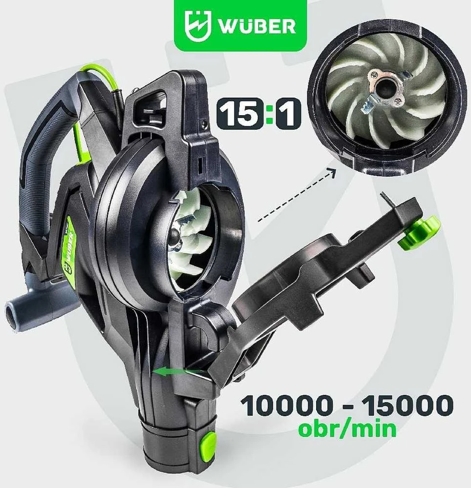 Elektrinis lapų pūstuvas/siurblys Wuber W43422, 3000 W