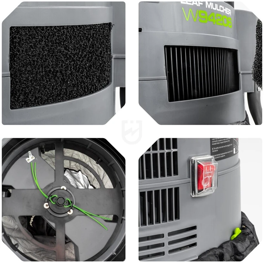 Elektrinis lapų smulkintuvas Wuber 1800 W, 80 l