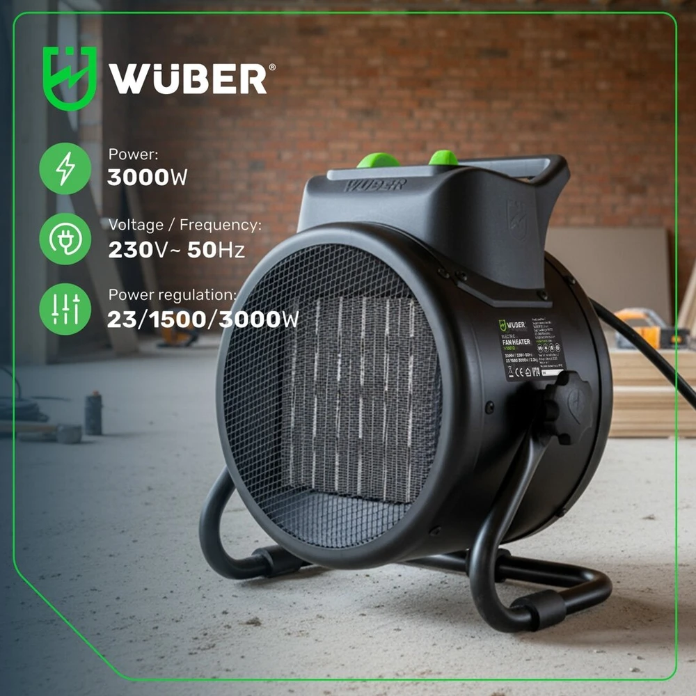 Elektrinis šildytuvas Wuber W16012, 3000 W