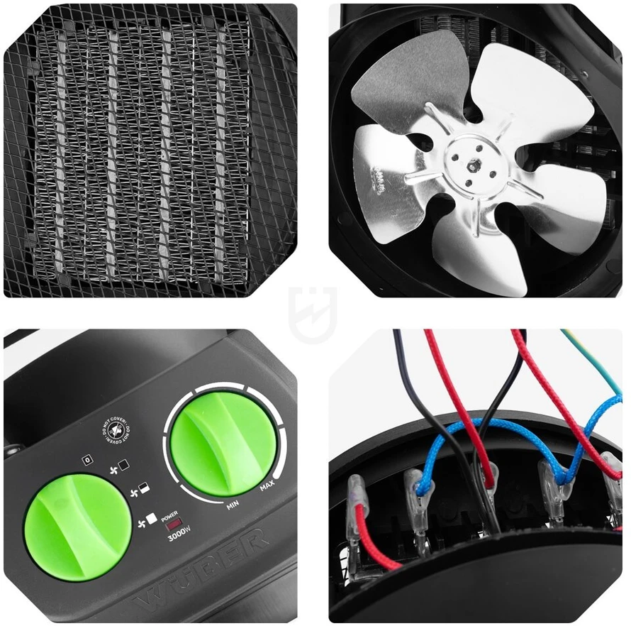 Elektrinis šildytuvas Wuber W16012, 3000 W