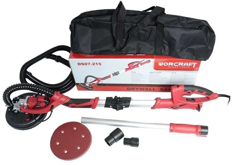 Glaisto šlifuoklis Worcraft DS07-215 710W su LED apšvietimu