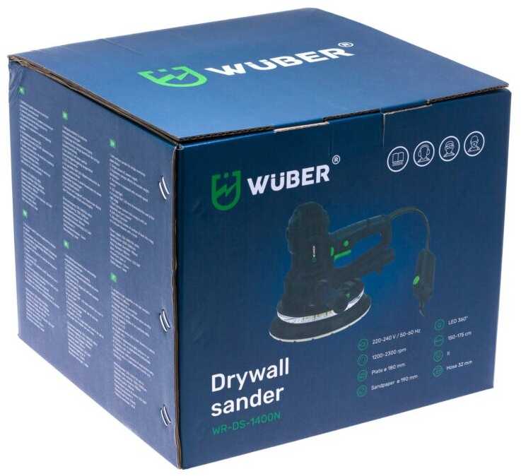 Glaisto Šlifuoklis WUBER WR-DS-1400N su LED apšvietimu