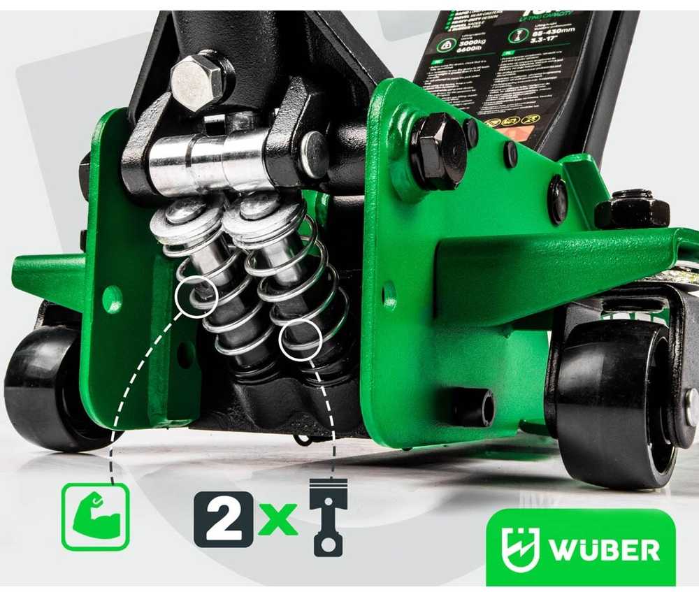 Hidraulinis žemo profilio domkratas Wuber W22022 85-430mm, 3t