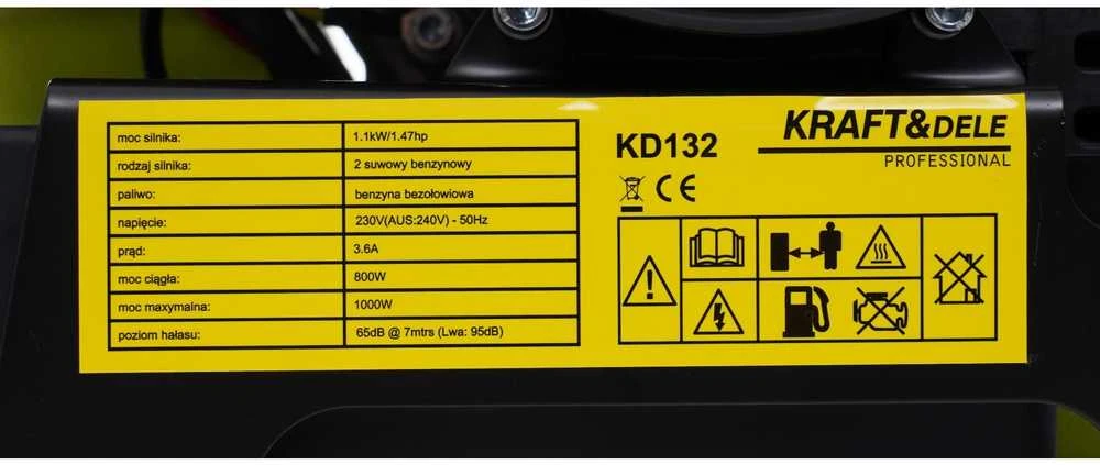 Inverterinis generatorius Kraft & Dele KD132, 1 kW