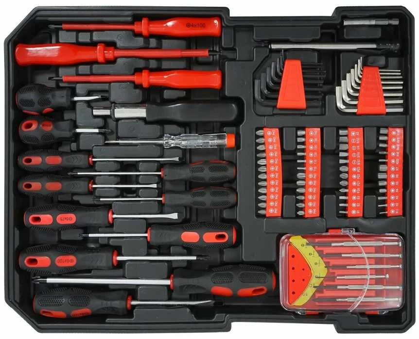 Meistro įrankių rinkinys NOTIG TOOLS N4801, 187vnt.