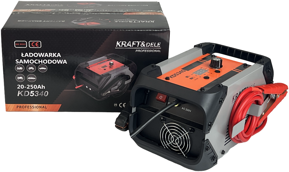 KRAFT & DELE Automatinis akumuliatoriaus įkroviklis su paleidimo funkcija Kraft&Dele KD5340, 120A