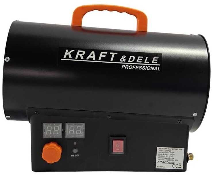 KRAFT & DELE Dujinis šildytuvas Kraft&Dele KD11700, 25kW su termostatu