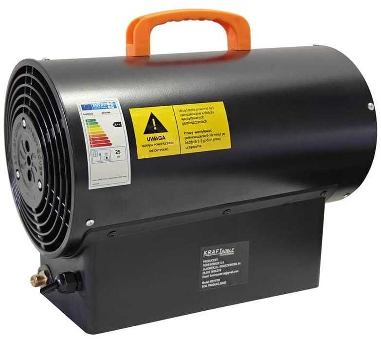 KRAFT & DELE Dujinis šildytuvas Kraft&Dele KD11700, 25kW su termostatu