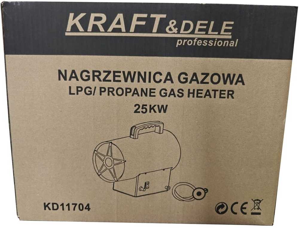KRAFT & DELE Dujinis šildytuvas Kraft&Dele KD11704, 25kW