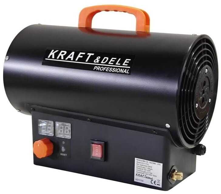 KRAFT & DELE Dujinis šildytuvas Kraft&Dele KD11700, 25kW su termostatu