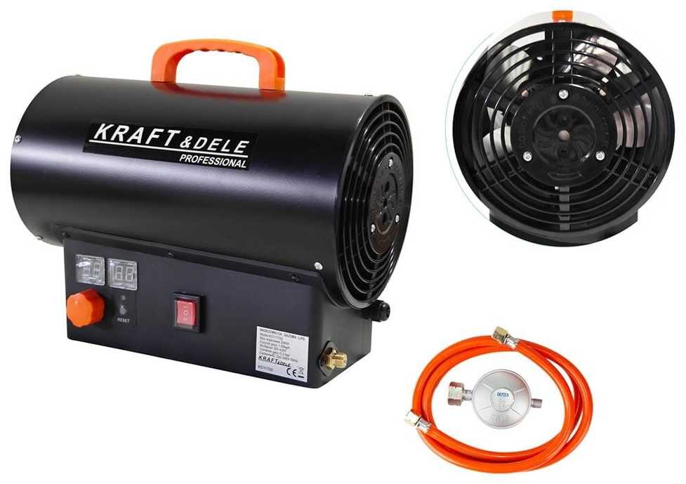 KRAFT & DELE Dujinis šildytuvas Kraft&Dele KD11700, 25kW su termostatu