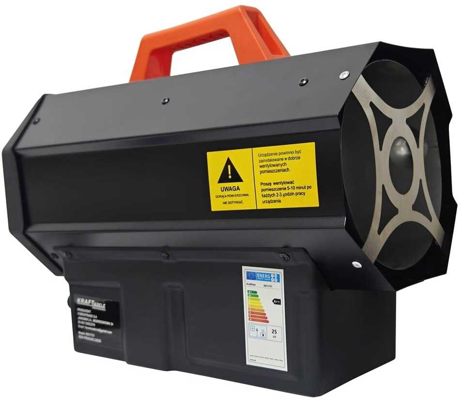 KRAFT & DELE Dujinis šildytuvas su termostatu Kraft&Dele KD1173, 25 kW