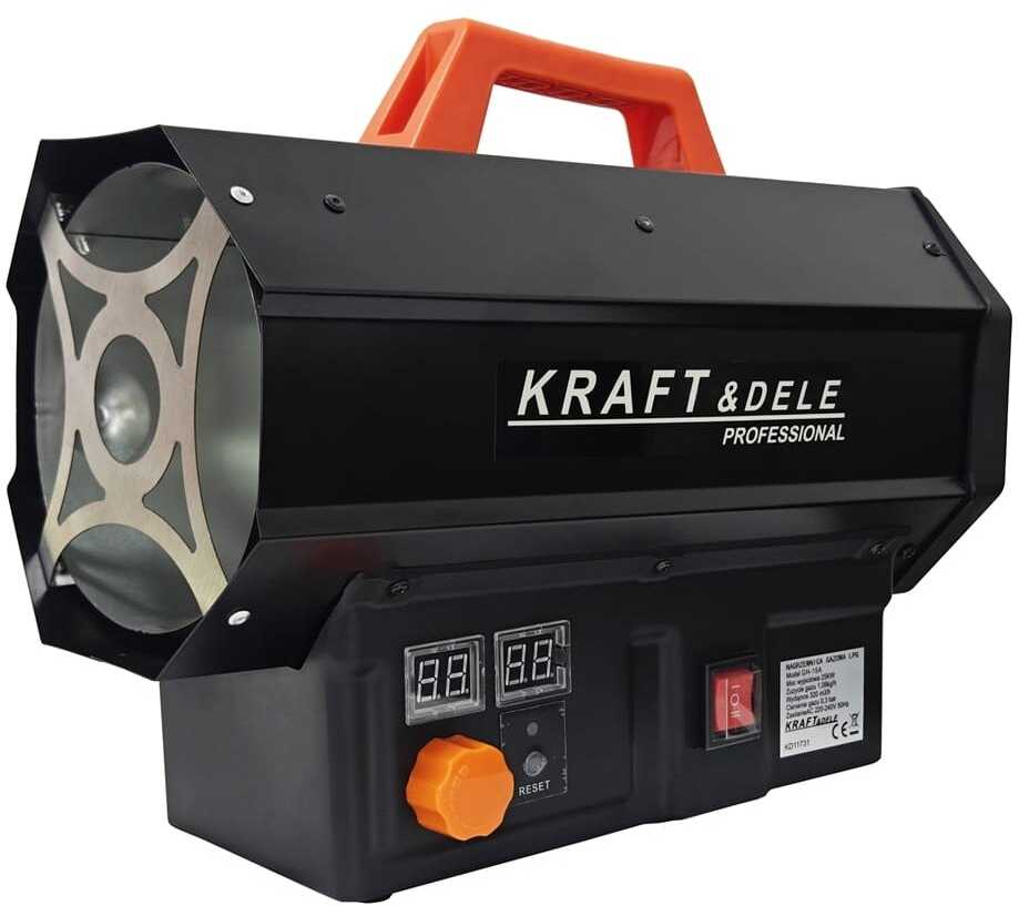 KRAFT & DELE Dujinis šildytuvas su termostatu Kraft&Dele KD1173, 25 kW