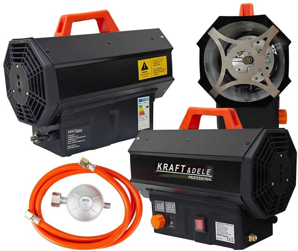 KRAFT & DELE Dujinis šildytuvas su termostatu Kraft&Dele KD1173, 25 kW