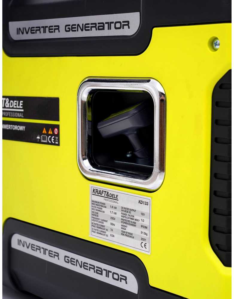 KRAFT & DELE Inverterinis elektros generatorius Kraft&Dele KD133, 1,9 kW