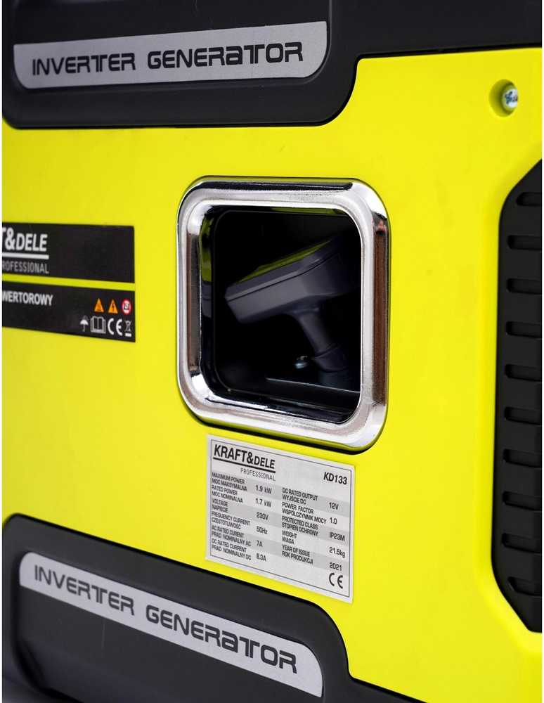 KRAFT & DELE Inverterinis elektros generatorius Kraft&Dele KD133, 1,9 kW