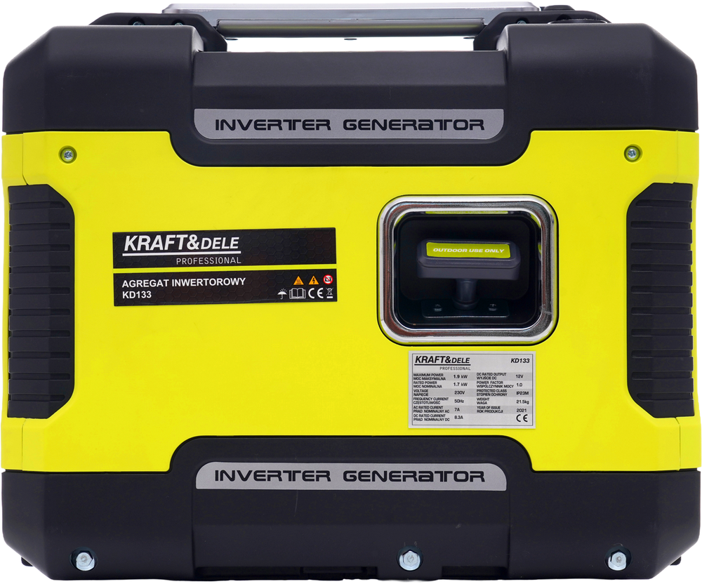 KRAFT & DELE Inverterinis elektros generatorius Kraft&Dele KD133, 1,9 kW