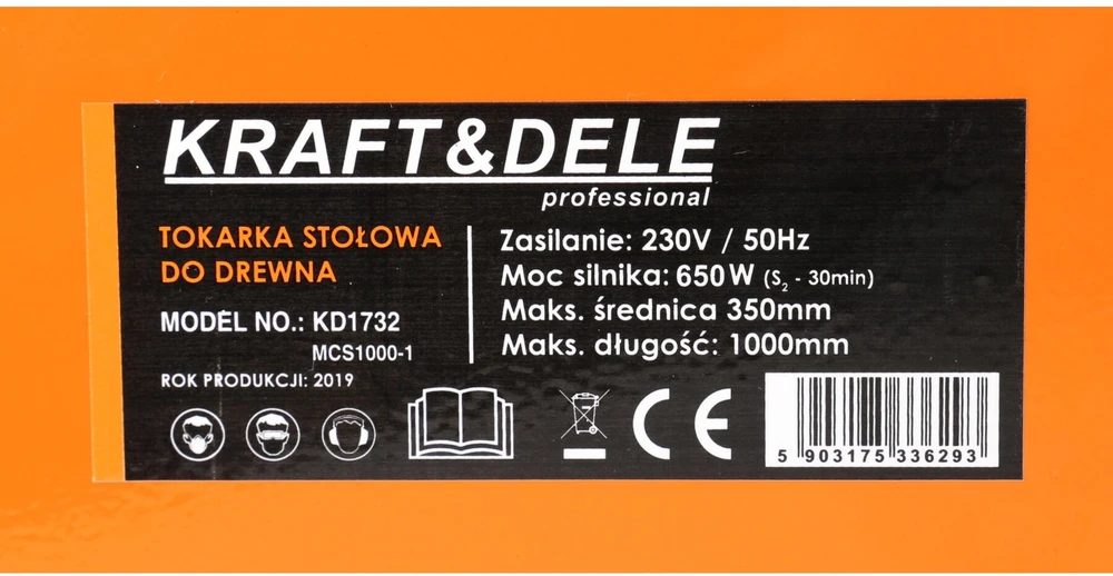 KRAFT & DELE Medienos tekinimo staklės Kraft&Dele KD1732, 650W
