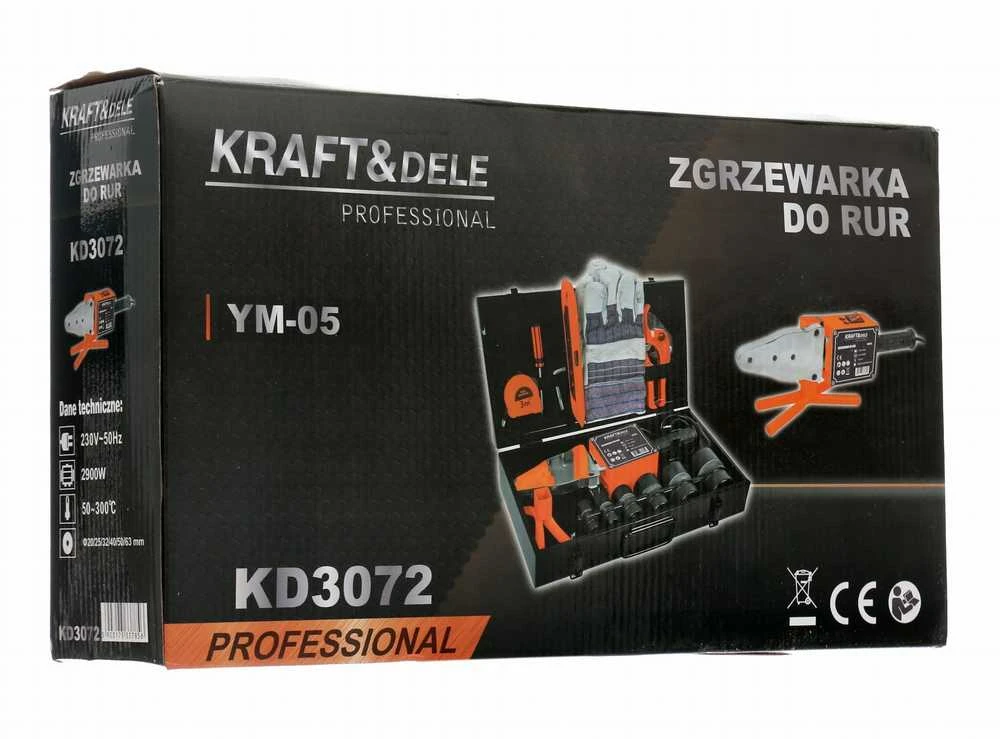 KRAFT & DELE Suvirinimo aparatas termoplasto vamzdžiams KRAFT&DELE 2900W