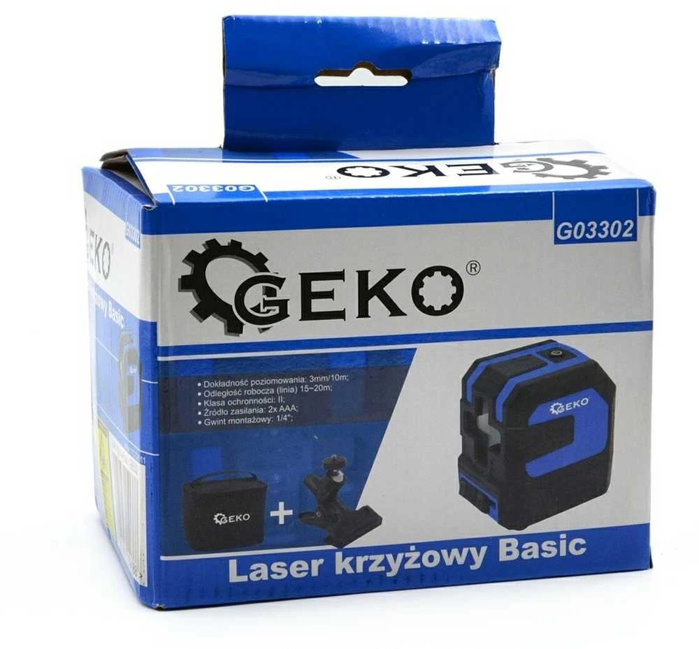 Kryžminių linijų lazeris GEKO YC-C8011 (20 m)