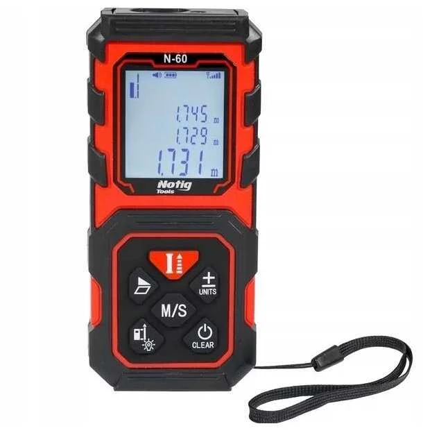 Lazerinis atstumo matuoklis NOTIG TOOLS N60