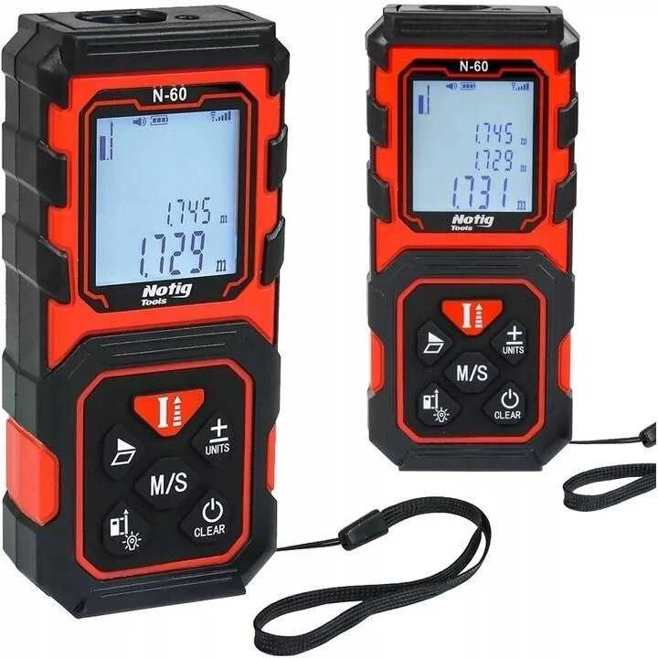 Lazerinis atstumo matuoklis NOTIG TOOLS N60