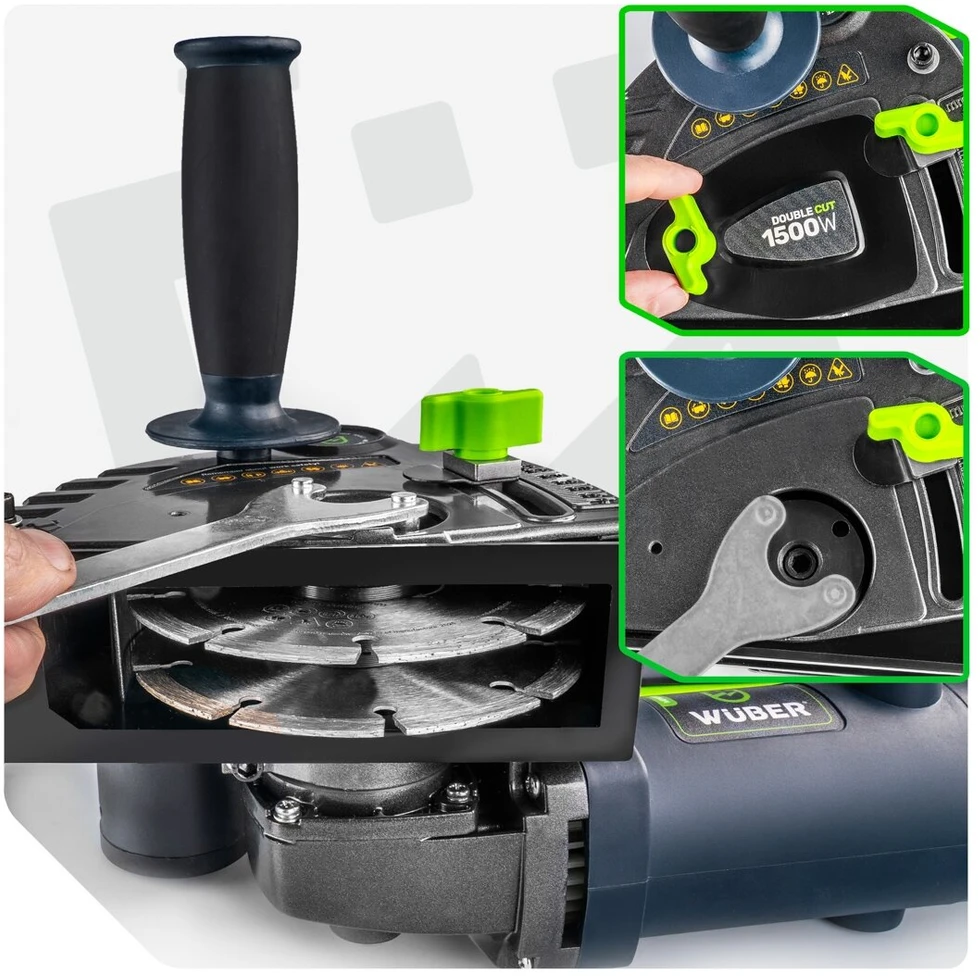 Mūro freza WUBER 1500W 8500aps/min