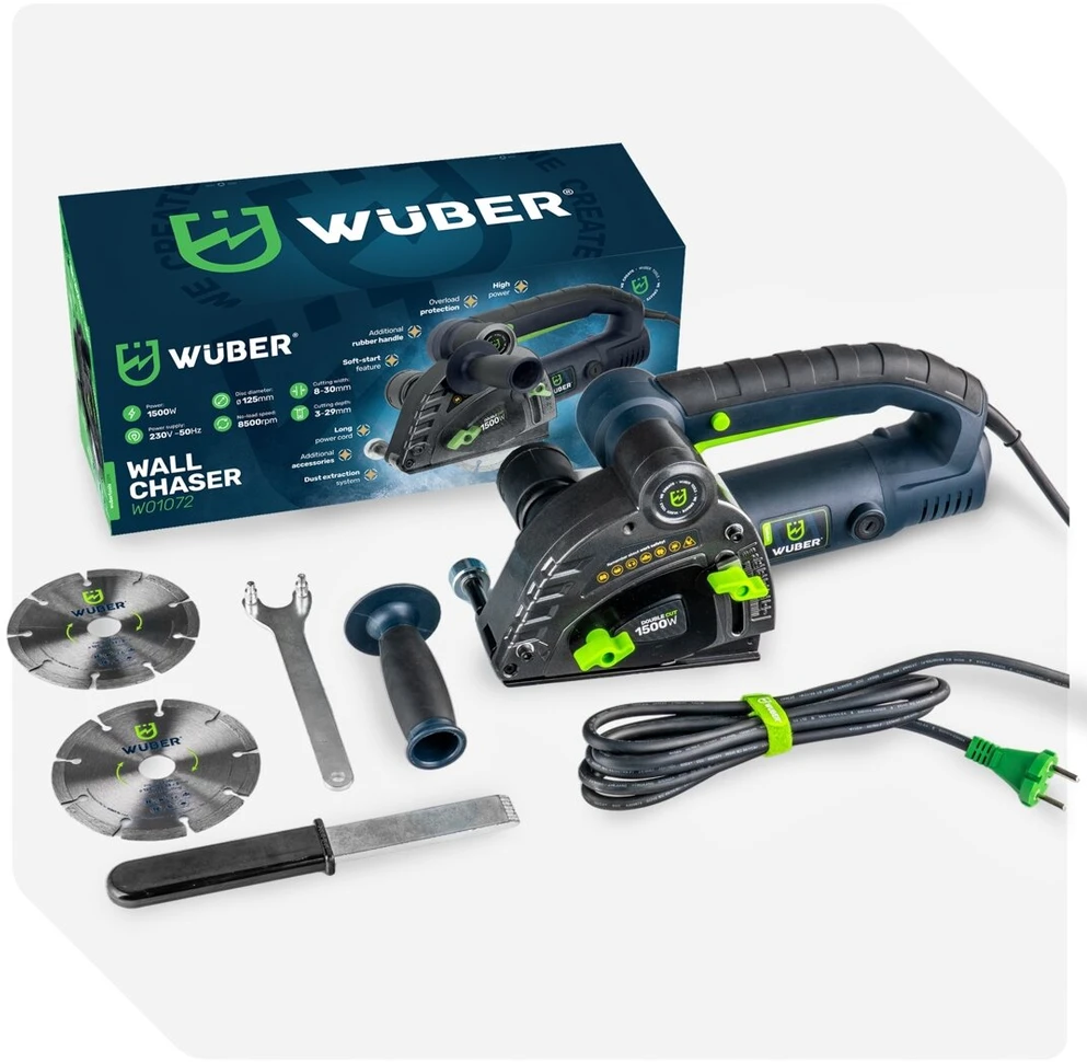 Mūro freza WUBER 1500W 8500aps/min