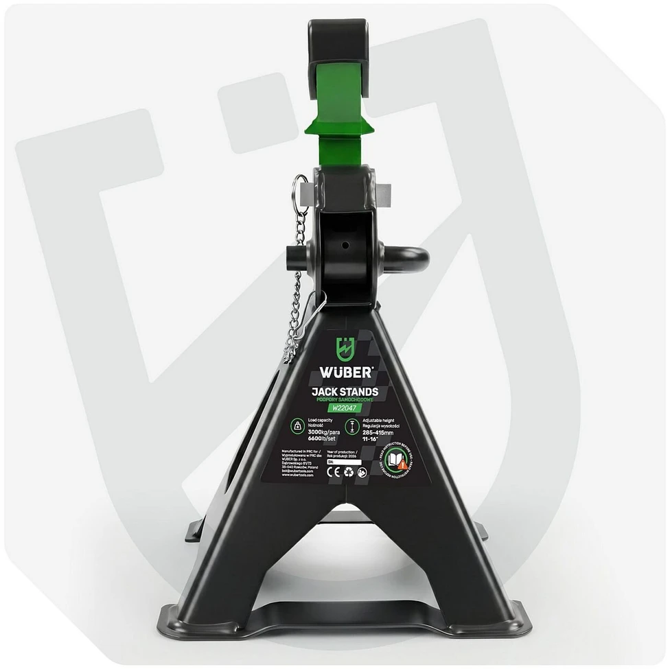 Pastatomas domkratas Wuber W22047, 3t, 285-415mm, 2 vnt.