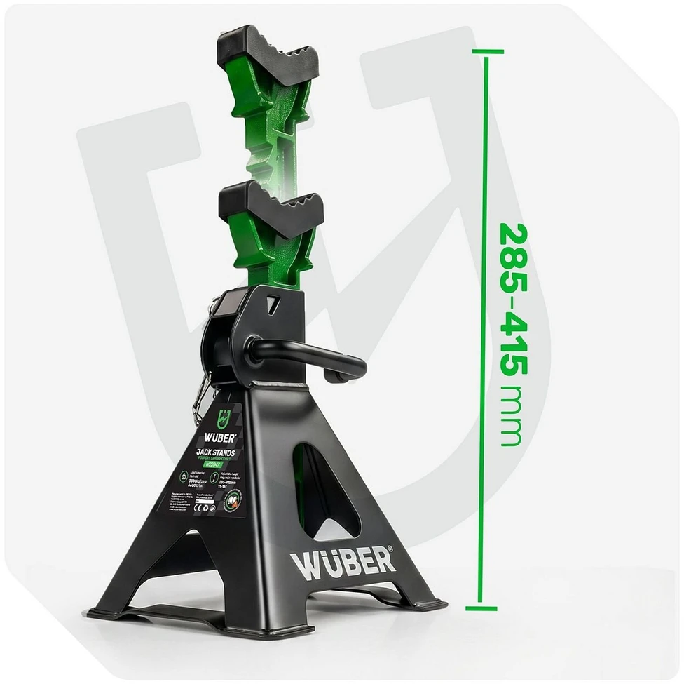 Pastatomas domkratas Wuber W22047, 3t, 285-415mm, 2 vnt.