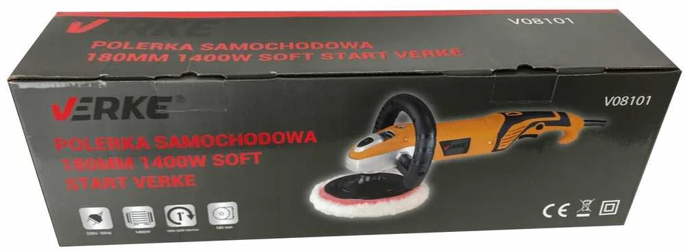 Poliravimo mašinėlė VERKE 1400W 180mm Soft start