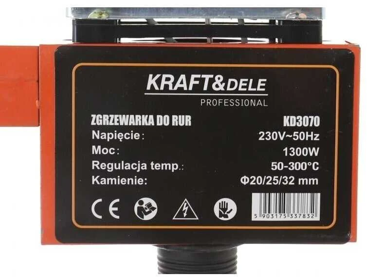 Kraft&Dele PPR vamzdžių lituoklis Kraft & Dele 20-32mm (KD3070)