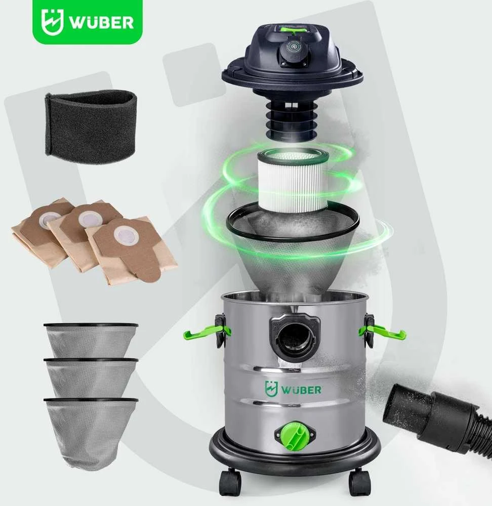 Pramoninis dulkių siurblys Wuber W42669, 20 L, 1200W