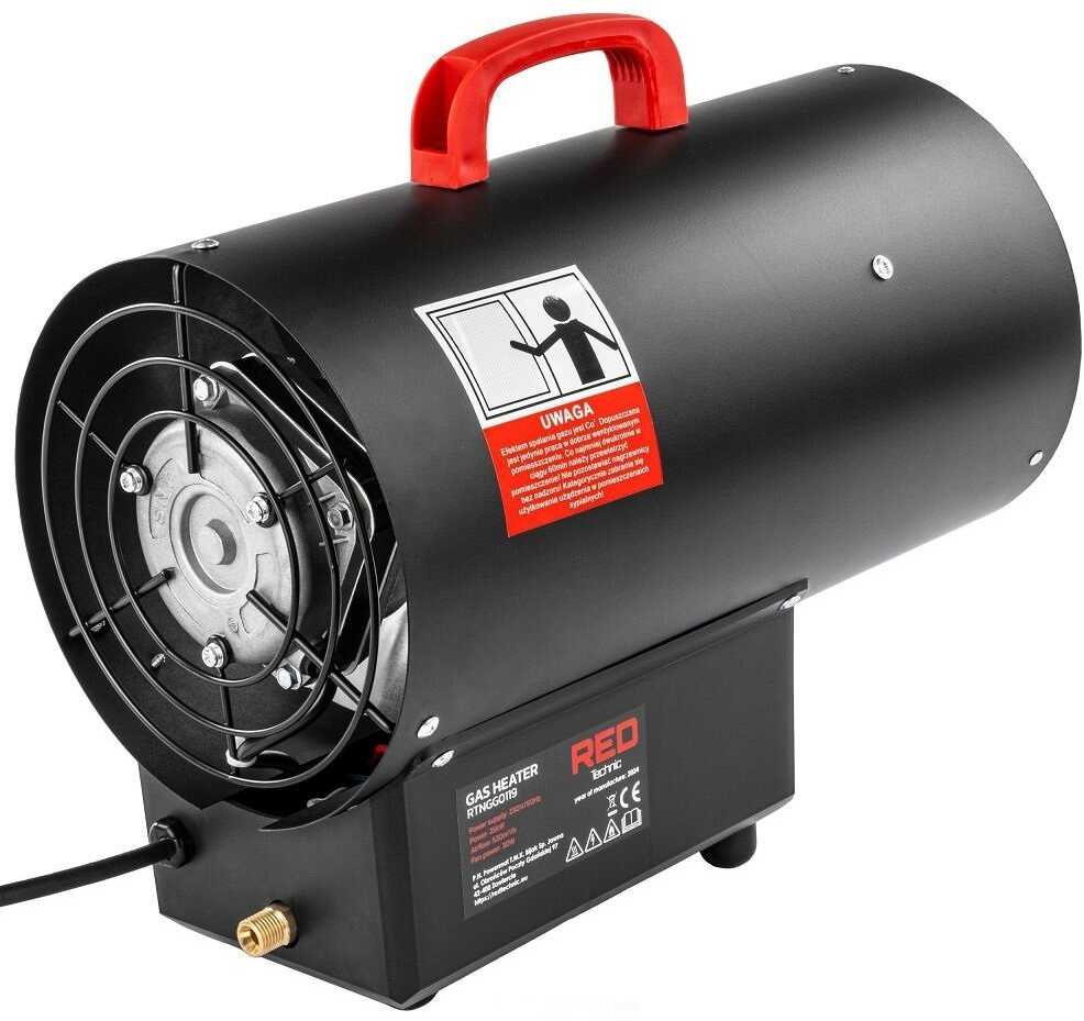 Red Technic Dujinis šildytuvas Raudona Technic RTNGG0119, 25 kW
