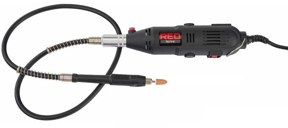 Red Technic Raudona Technic Mini tiesinio šlifuoklio/graviruoklio rinkinys 300 vnt. Raudonas TECHNIC RTSPT0047