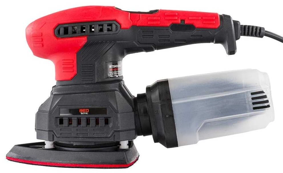Red Technic Raudona Technic Universalus 3in1 ekscentrinis šlifuoklis Raudona Technic RTSMO0060