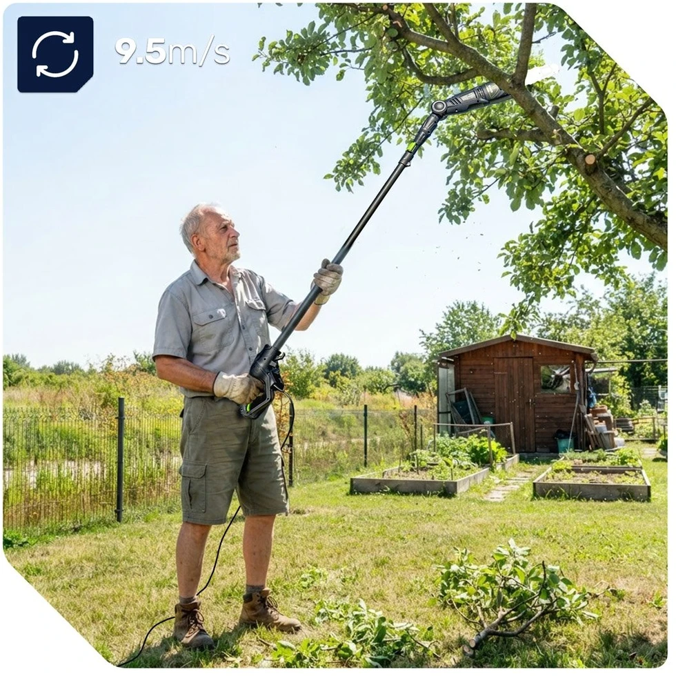 Šakų genėtuvas/aukštapjovė Wuber 750W