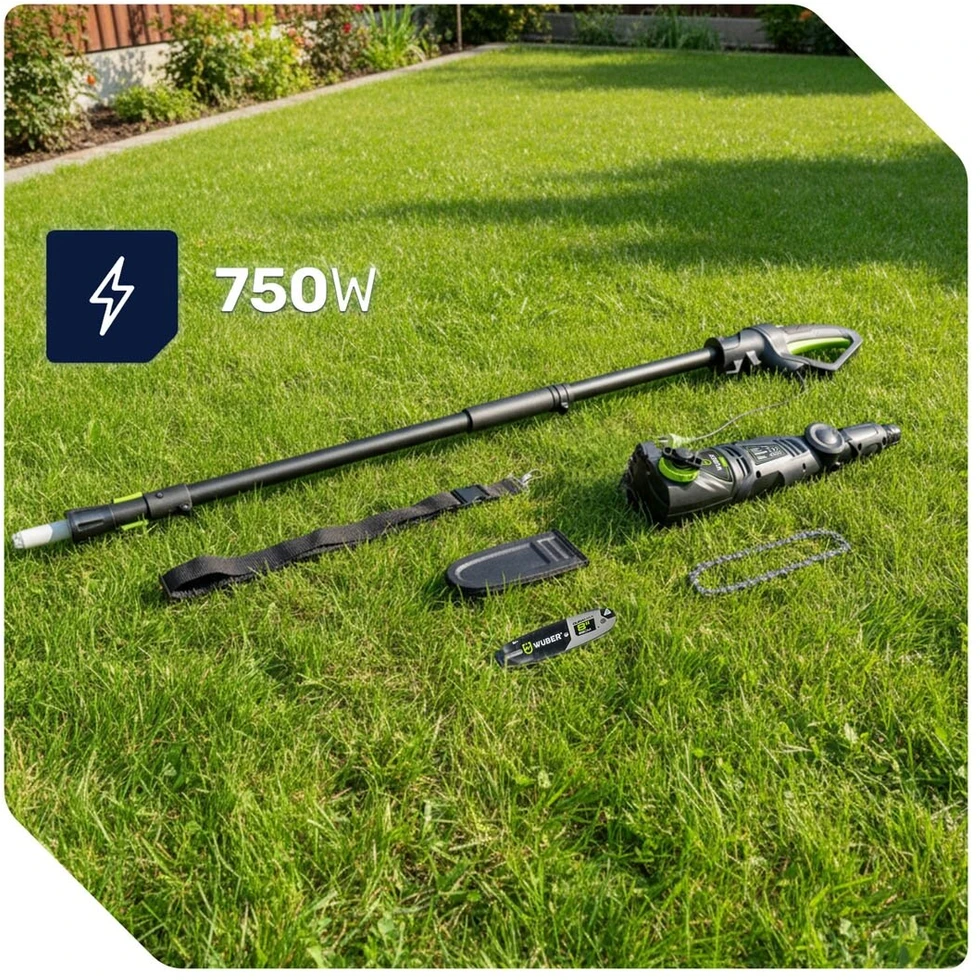 Šakų genėtuvas/aukštapjovė Wuber 750W