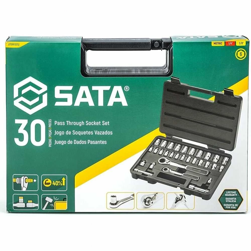 SATA Galvučių rinkinys 3/8"+1/4" (30vnt.)