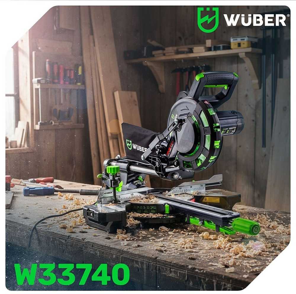 Skersinio pjovimo pjūklas Wuber W33740, 1700W, 210mm