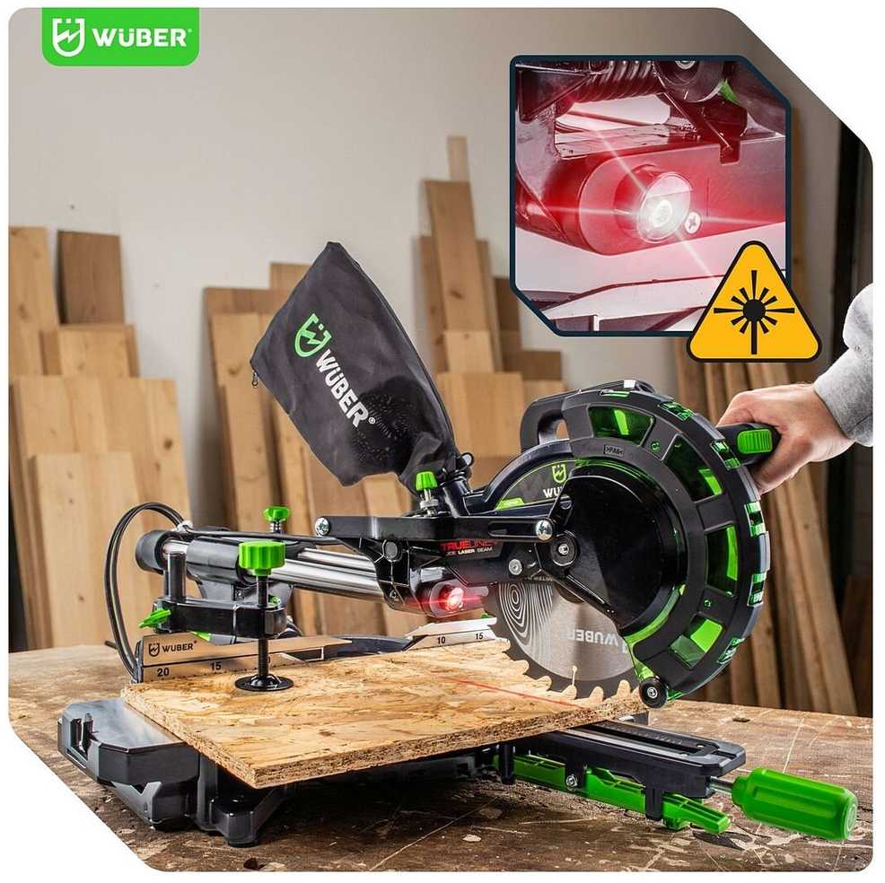 Skersinio pjovimo pjūklas Wuber W33740, 1700W, 210mm
